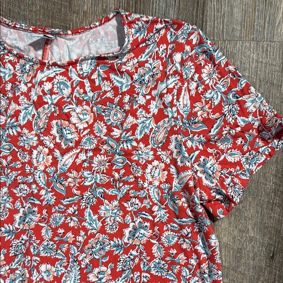 Old Navy Women’s Dress in Red and White Floral - Picture 3 of 7